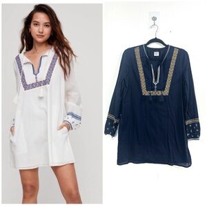 Aritzia Sunday Best Elendra Tunic Dress in Navy Sz XXS